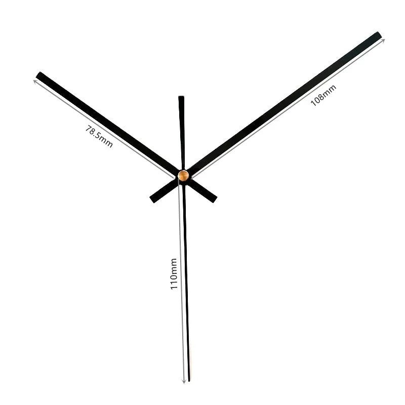 DIY Black Hour Minute Second Hands  Accessories for Home Decor