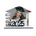 2025 Sublimation Graduation Blanks Keychains Photo Frame Key Chain Graduation Hat Blank Sublimation MDF Photo Frame DIY Keychain