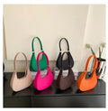 2024 Summer New Solid Color Temperament Fashion Casual Stone Pattern Underarm Bag Single Shoulder Women's Handbag