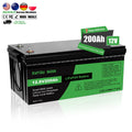 EU USA Warehouse 12v 24v 100ah 200ah 300ah Lifepo4 bluetooth Iron Phosphate Battery 12v 300ah Lithium Batteries Pack 300A BMS