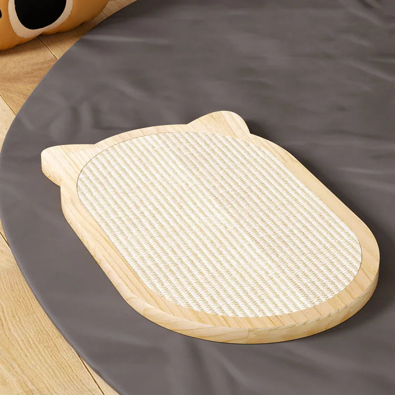 OEM/ODM Pet Furniture Toys Cat Scratching Board Solid Wood Portable Cat Toy Cat Scratcher Eco Friendly
