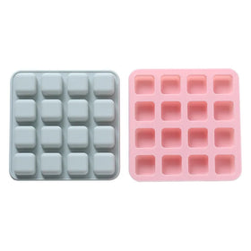 New 16 Cavity Cube Square Shape Silicone Mold Ice Cube Chocolate Mousse Dessert Baking Tools