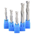 UP and DOWN Cut Two Flutes Spiral Carbide Mill Tool Cutters for CNC Router Compression Wood End Mill Cutter