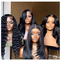 Deep Wave 13x4 Lace Front Human Hair Wigs for Black Women Full Lace Human Hair Wigs Pre Plucked Curly Lace Front Wigs