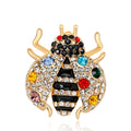 Fashion Personality Retro Beetle Brooch Pinrhinestone Insect Brooch Ladies