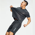 Men Tracksuits Breathable Polyester Casual Beach 2020 Slim Mens Athletic Summer Sportsuit Outfits Top Shirt Shorts Sets