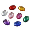 Flatback Oval Acrylic Crystal Rhinestone Sew-On Loose Rhinestones for Wedding Decorations and Garment Accessories