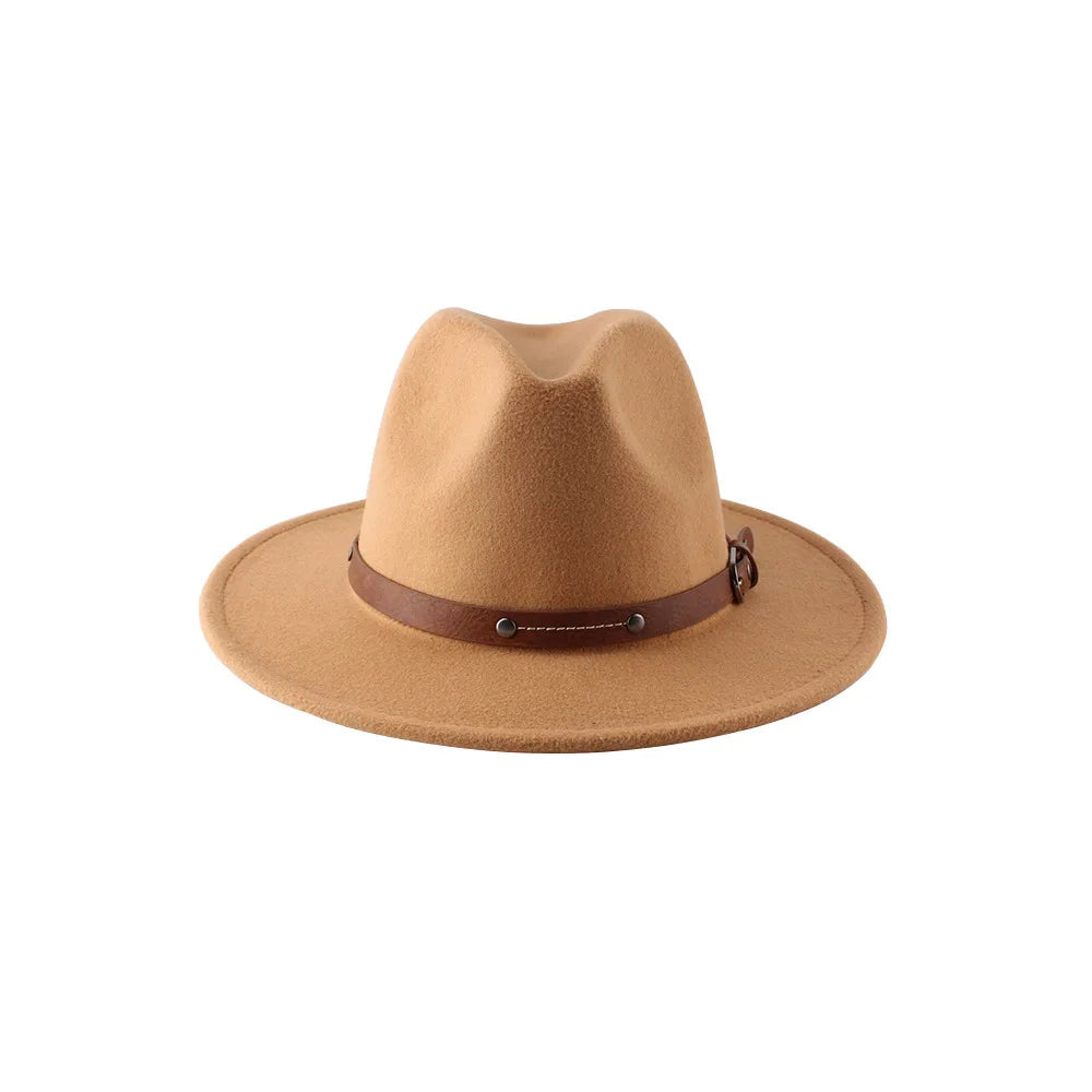 Different Colors Comfortable Fedora Hats Custom Fashion Gentleman Fedora Hat Winter Autumn Vintage Fedora Panama Hat