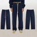 Custom LOGO New Style Fashion Custom Embroidery and Puff Pants 100% Cotton Sweatpants Jogger Sweatpants for Men