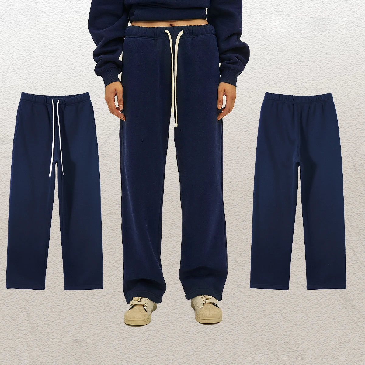 Custom LOGO New Style Fashion Custom Embroidery and Puff Pants 100% Cotton Sweatpants Jogger Sweatpants for Men