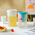 Hot Sale Large Capacity 2200ml PP Jug Infuser Cold Water Pitcher With Fruit Tea Strainer Measuring Scale Infuser Filter Lid