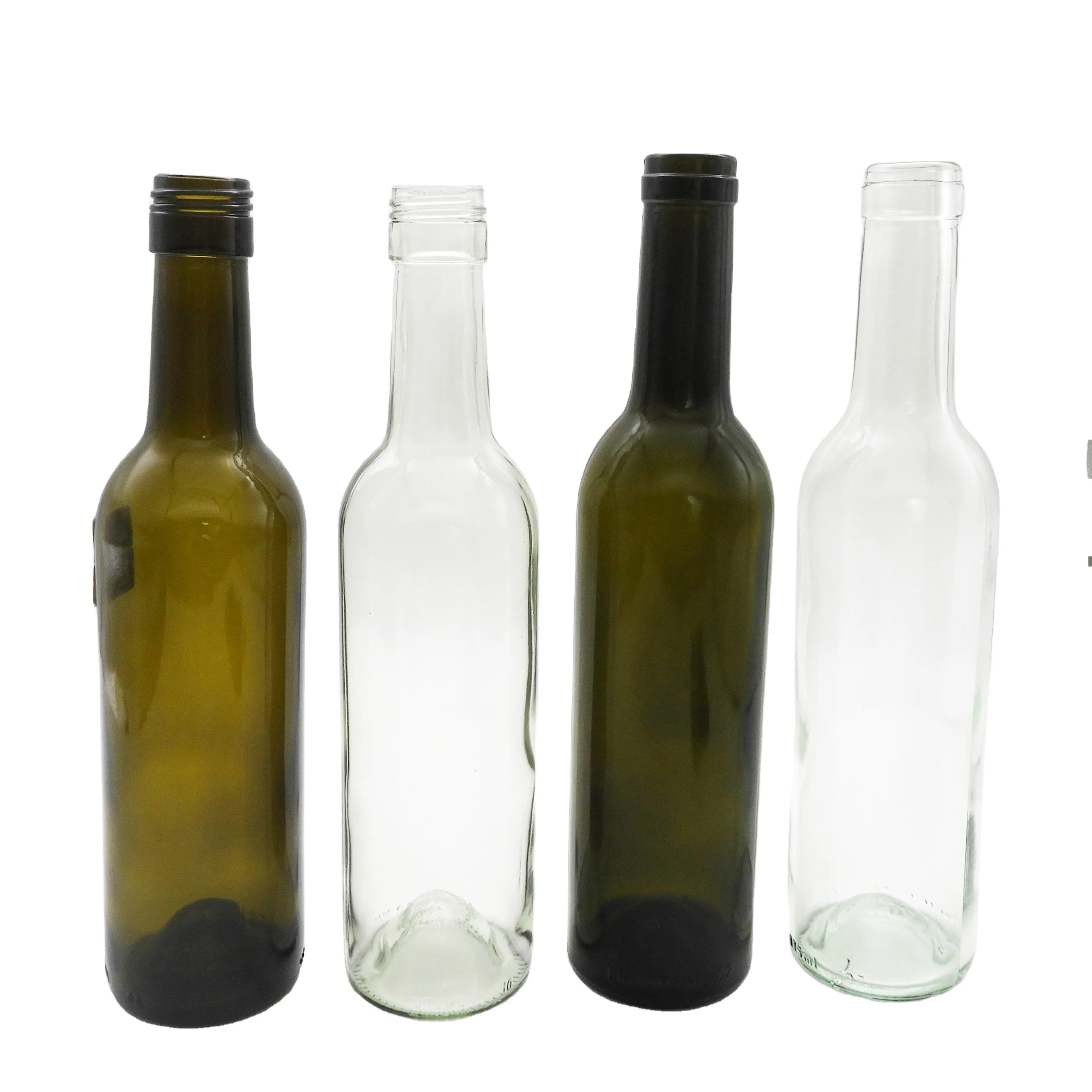 Factory Wholesale Custom 500ml 750ml Recyclable Glass Wine Bottle  Liquor Bottle With Cork Cap
