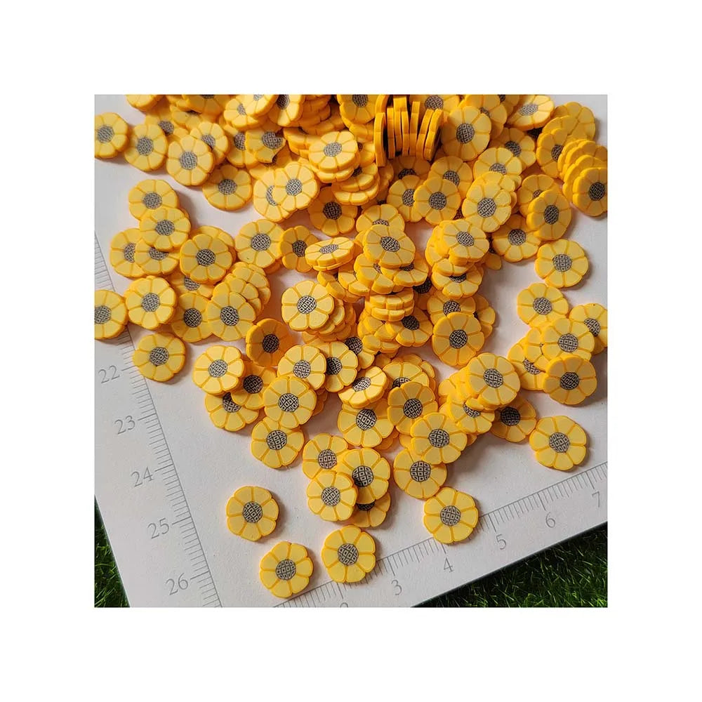 Fall Themed Yellow Corn Slice Clay Sprinkles for DIY Resin Shaker Jewelry Stuff Slime Filling Nail Art Party Confetti Decoration