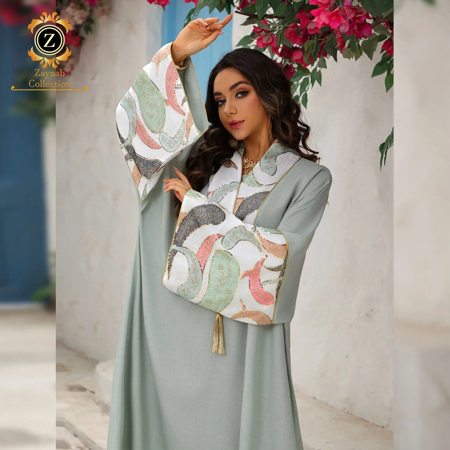 Zaynab Jalabiya Wholesale Dubai Elegante Abaya Manufacturers Muslim Fashion Jalabiya Abaya Women Muslim Dress