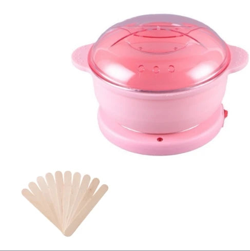 Silicone Foldable Hair Removal Hot Wax Machine Portable Wax Heater With 10 PCS  Waxing Wood