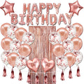 New Arrive Event Rose Gold Items Party Decorations Happy Birthday Party Balloons