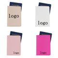 Travel Document Storage Bag Solid Color Leather Passport Case with Card Holder Waterproof and Wear-Resistant