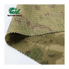RTS T/C 65/35 A-TACS FG Printed Anti Tearing WR Breathable Camouflage Ripstop Fabric for Uniform