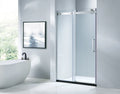 KMRY Luxury Design Hotel Shower Enclosure Door Frameless Sliding Glass Door Chrome Finish 8/10mm Tempered Glass 304 Stainless