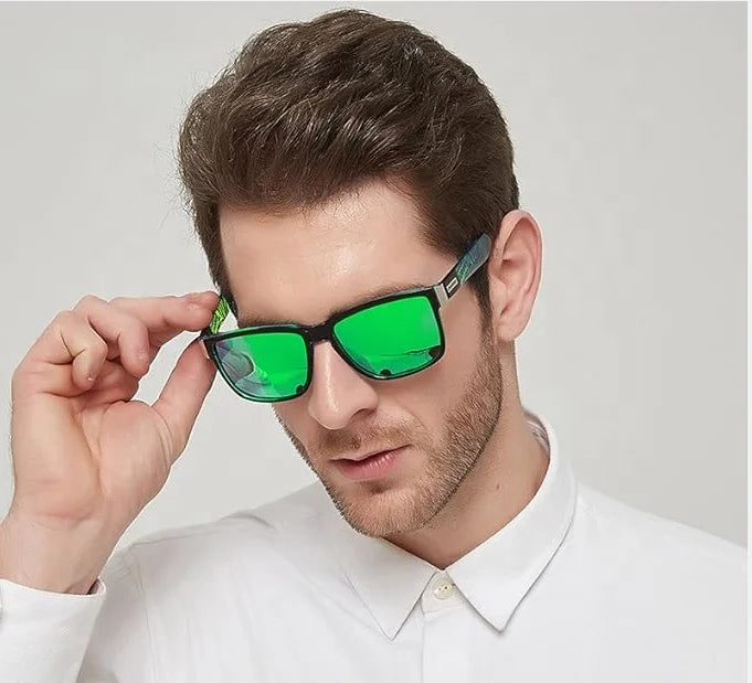 DUBERY D518 2026 Vintage Square Blue Sunglasses for Unisex High Quality PC UV400 Gold Transparent Red for Women Fashion