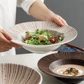 Nordic Creative Ceramic Straw Shape Dinner Plate for Steak and Western Food Eco-Friendly Home Hot-Selling Item