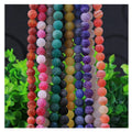 Natural 10mm 6/8/10mm Mysterious Nature Stone Frost Cracked Dream Fire Dragon Veins Agat Beads For Jewelry Natural A Bracelet