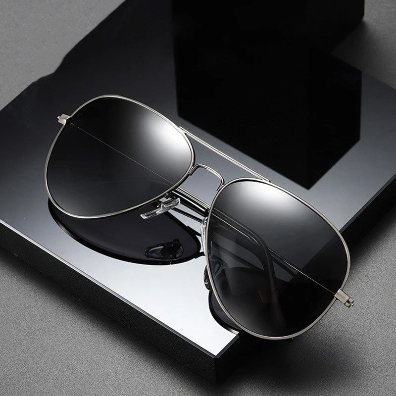 3025 Polarized Sunglasses Men Light Stainless Steel Driver Sunglasses