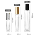 Wholesale Luxury 30ml 50ml 100ml Metal Caps Spray Transparent Empty Glass Tester Perfume Bottle With Paper Box