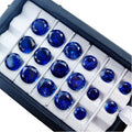 Lab Sapphire Loose Gemstone Royal Blue Sapphire Oval Round Certified Blue Color Lab Grown Sapphire