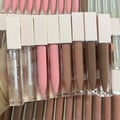 Custom Gold Lip Gloss Tube Vegan Makeup Glossy Lipgloss Lipstick Vendor