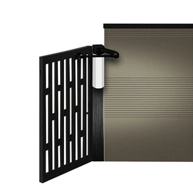 Modern Silver Side-Mounted Double Swing Door Closers Automatic Swing Gate Operator 30-50M Remote Control 150KG Capacity