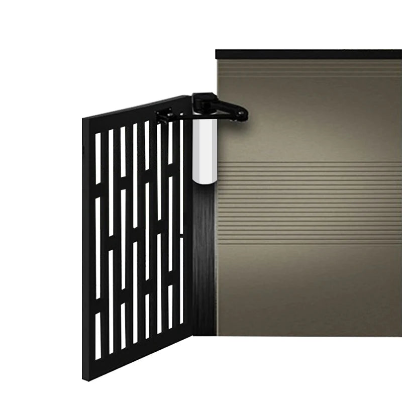 Modern Silver Side-Mounted Double Swing Door Closers Automatic Swing Gate Operator 30-50M Remote Control 150KG Capacity
