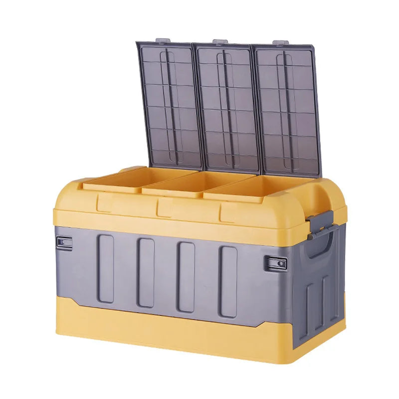 Car Storage Box Organizer Plastic Trunk Storage for Kitchen Use