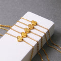 Wholesale Custom 18K Gold Plated K Initial Necklace Waterproof Stainless Steel Love Letter Necklace