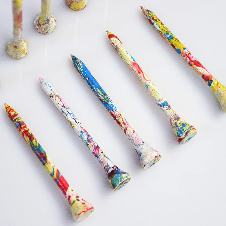 70mm Wooden Golf Tee Camouflage Ball Tee and Ball Holder