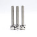 304 Stainless Steel Cross Head External Hex Three Combination Screw M4 M5 M6 M8 Black Oxide Finish Metric/Inch Bolts Fasteners