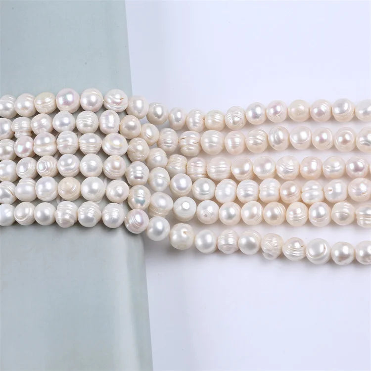 Factory Price 11-12mm White Freshwater Pearl Strand Natural Loose Pearls for Jewelry Making