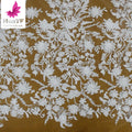 HY2870-4 2024 New Design High Quality 3D Flower Beaded Lace for Women Wedding Bridal Lace Fabric