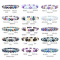 Mix Round Crystal Bead Bracelet Bangles Jewelry 6mm 8mm Healing Bead Bracelets Reiki Energy Elastic Bangles Jewelry