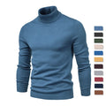 New Men's Turtleneck Sweatshirt Mens Sweaters Casual Turtle Neck Solid Color Quality Warm Slim Turtleneck Sweaters Pullover Men