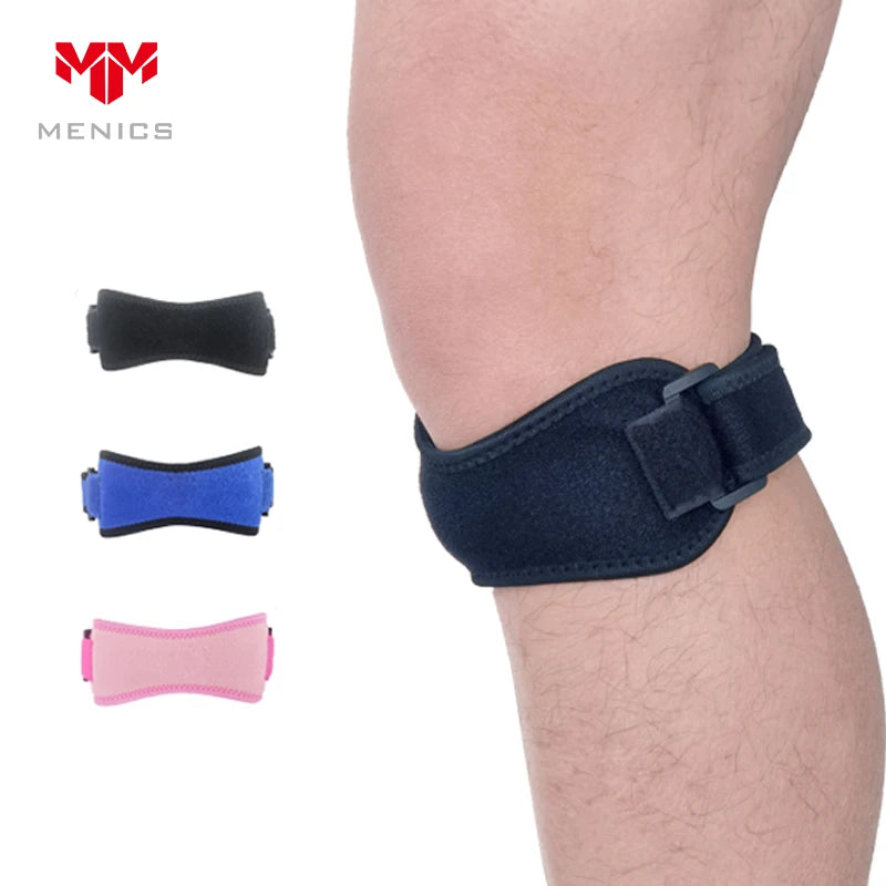 Menics OEM/ODM Adjustable Patella Knee Brace Support Straps for Basketball Soccer Tennis Volleyball Running Protective Features