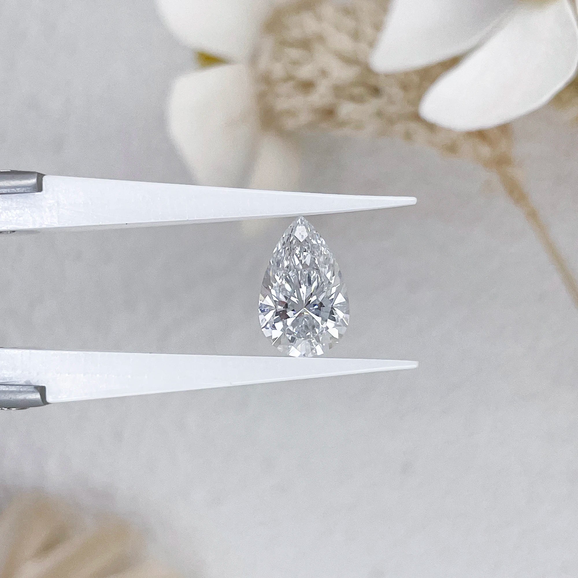 2CT IGI Certified DEF VS VVS Cvd Hpht Lab Grown Diamond Factory Certified Fancy Lab Diamond Stargem Pear Shape Lab Diamonds