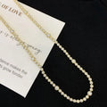 Ruyi Jewelry Iced Out 2.23ct Total Diamond Tennis Chains Gold Solid 14k Yellow Gold Hip Hop Tennis Necklaces for Men and Women