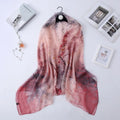 New Fashion Silk Scarf Women's Maple Leaf Print Versatile Decorative Scarf Sunscreen Shawl Hijab