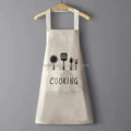 Fashionable & Cute PVC Adult Women's Work Clothes Apron Waterproof Oil Resistant for Home Kitchen Cooking Reusable Washable