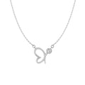 Wholesale Price Fashion Simple Jewelry 925 Sterling Silver Butterfly Necklace
