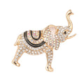 Fashion Long-nosed Animal Rhinestone Elephant Metal Brooch Pin Colorful Enamel Elephant Brooch Women Jewelry