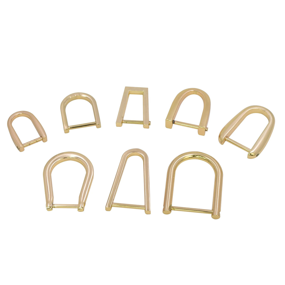 Handbag Hardware 20 mm D Ring Buckle Light Gold Fashion Metal D Rings for Handbag