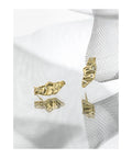 VIANRLA 925 Sterling Silver Hammered Design Geometric Gold Jewelry Stud Earrings