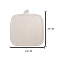 Wholesales Blank Sublimation Heat Resistant Cotton Linen Kitchen Oven Pot Holder
